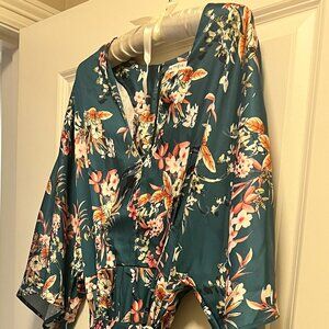 Maisie faux silk romper